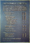 Smith Homestead Cemetary Marker
